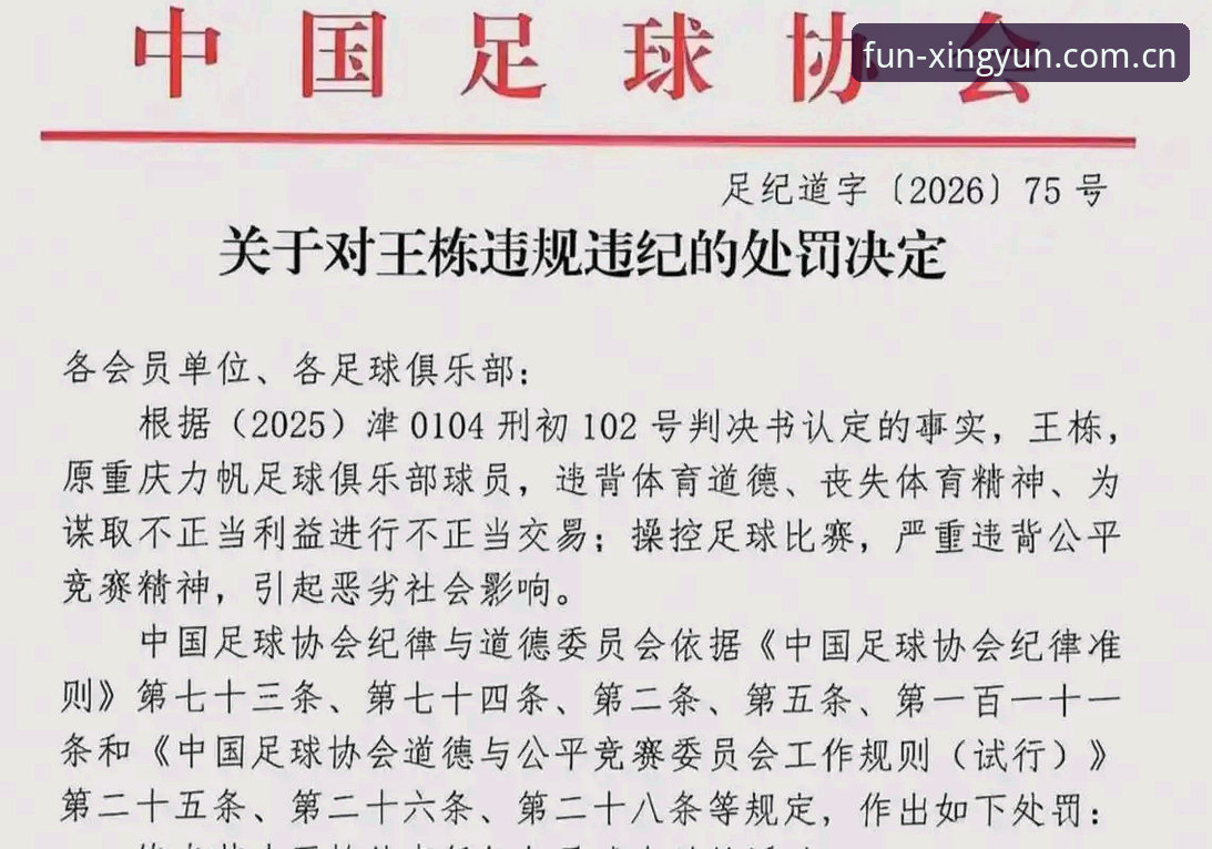 杏运苹果版 中国足协第三批禁足名单vs行业自律:65人受罚背后,体育精神如何重塑?